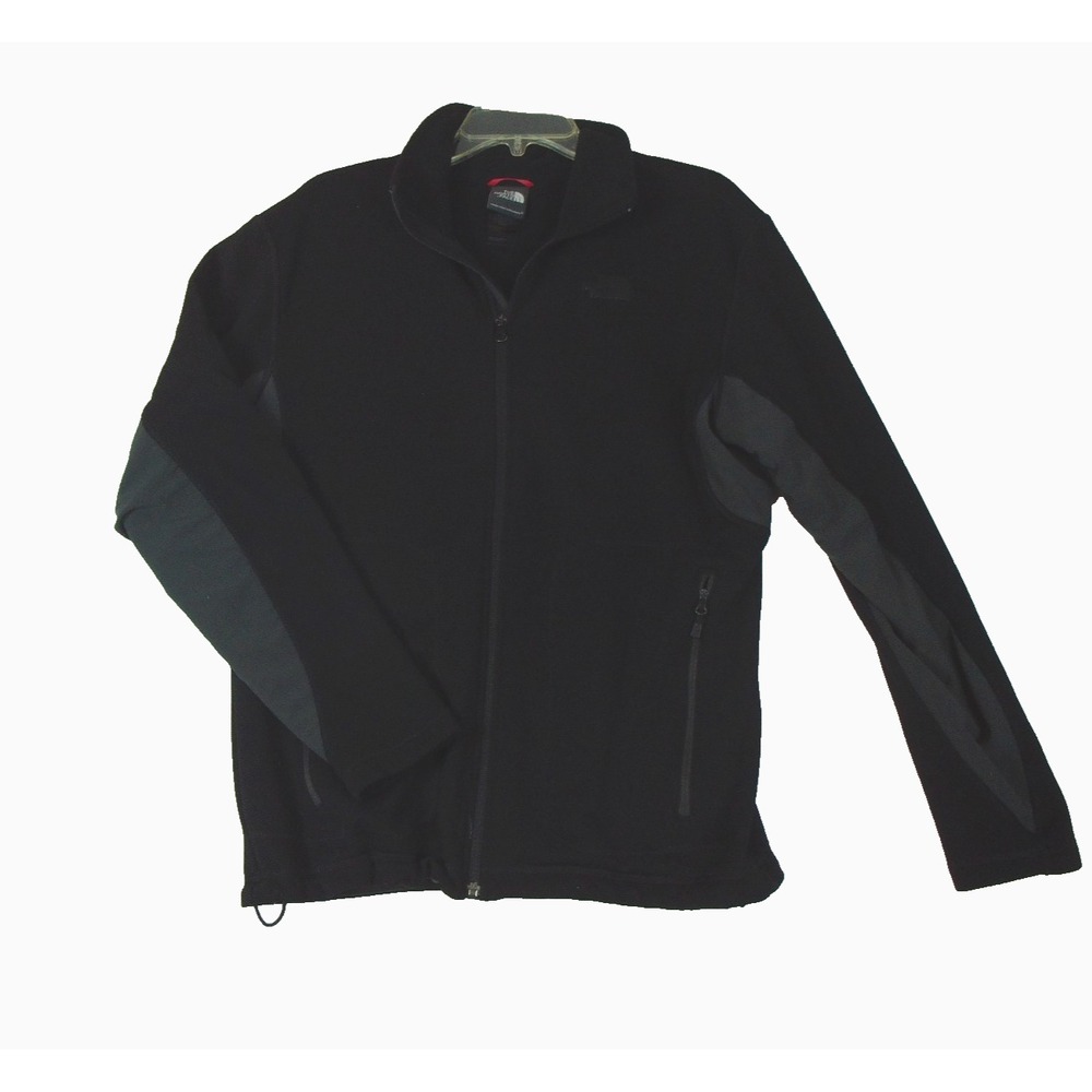 The North Face Jacket Mens Medium Black Softshell Full Zip Fleece Lined